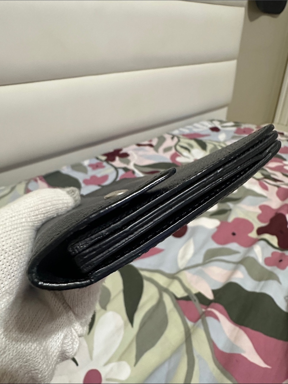 Louis Vuitton Dark Grey/ Almost Black Textured Taiga Leather Wallet - Picture 5 of 15